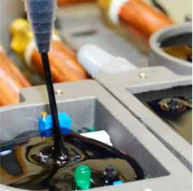 Dosing System for Epoxy and Silicones Potting of Electronic PCB on Honeycomb Panel