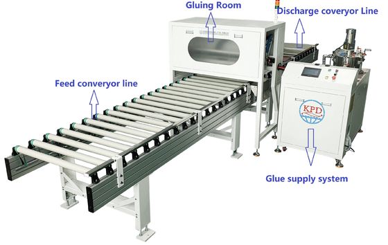 Eps Panel Line Honeycomb Panel Production with Automatic Glue Machine