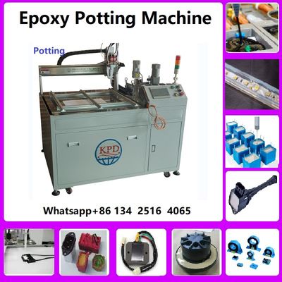 AB glue dispensing machine for potting and encapsulation of engine control modules