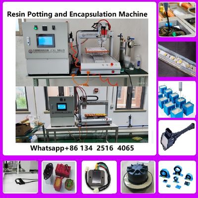 AB glue meter mix dispensing machine, automatic glue potting machine for LED driver automatic epoxy resin potting machin