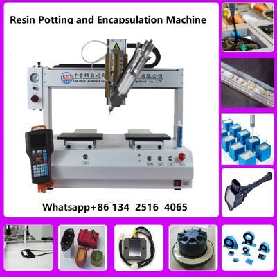 AB glue meter mix dispensing machine, automatic glue potting machine for LED driver automatic epoxy resin potting machin