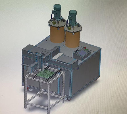 3 axis 2K AB glue two component epoxy mixer dispenser for relay and inductor potting and encapsulation